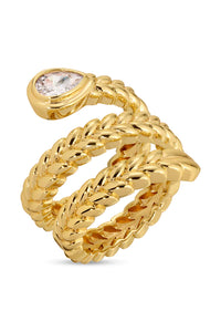 Emmeline Gold Wrap Ring