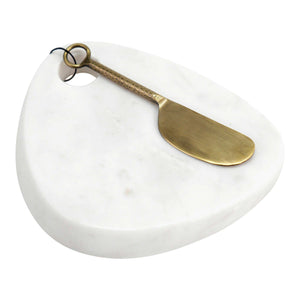 White Marble Serve Board