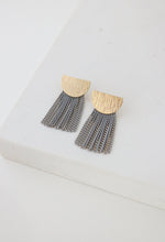 Load image into Gallery viewer, Sundown Grey Fringe Earrings