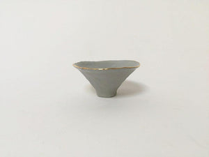 Grey Gold Pinch Pot