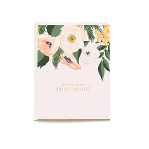 Bridesmaid Wedding Card