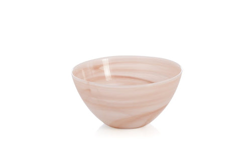 Medium Rose Polished Alabaster Bowl