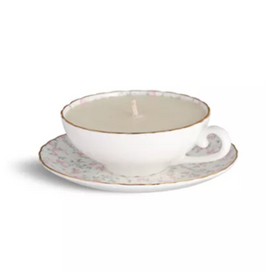 Rice Flower Teacup Candle