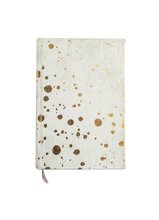 Load image into Gallery viewer, Paint Splatter Mint Mini Velvet Notebook