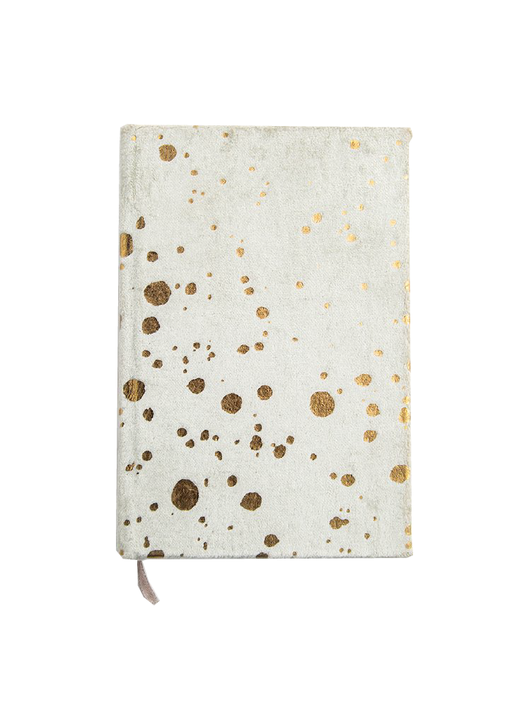 Paint Splatter Mint Mini Velvet Notebook