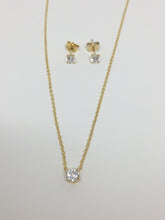 Load image into Gallery viewer, Stud Necklace &amp; Earrings Set