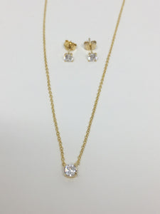 Stud Necklace & Earrings Set