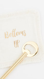 Bottoms Up Coaster & Bottle Opener Set