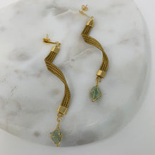 Load image into Gallery viewer, Dani Golden Grass Earrings