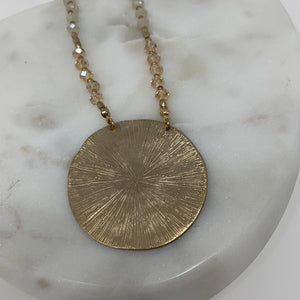 Round Pendant Necklace