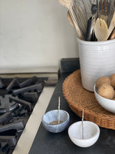 Load image into Gallery viewer, Black + White Marble Salt and Pepper Cellars